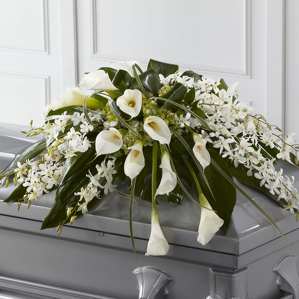Angel Wings Casket Spray – FLOWER'S SAGE, Doral FL