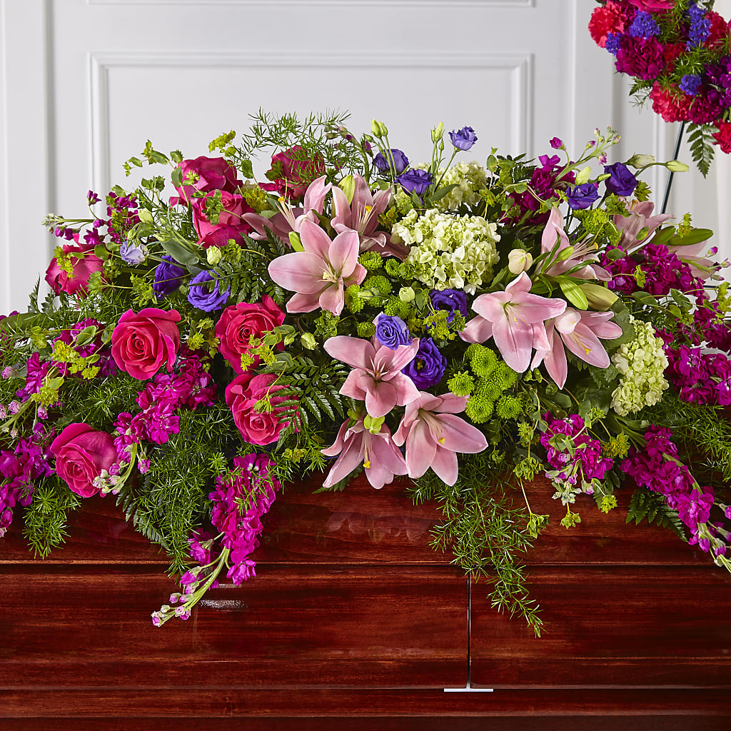 Radiant Tribute Casket Spray – FLOWER'S SAGE, Doral FL