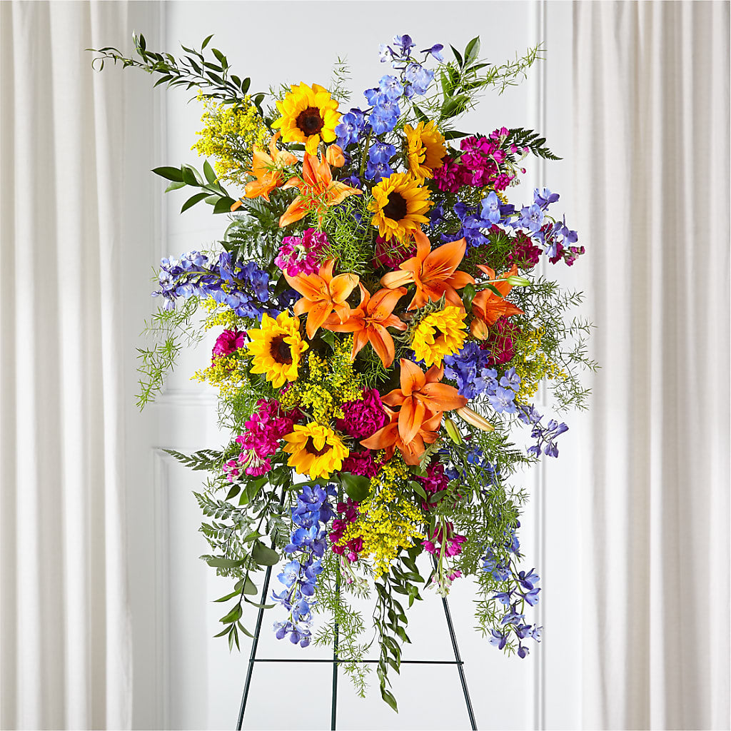Sunlit Memories Standing Spray (Standard) – FLOWER'S SAGE, Doral FL