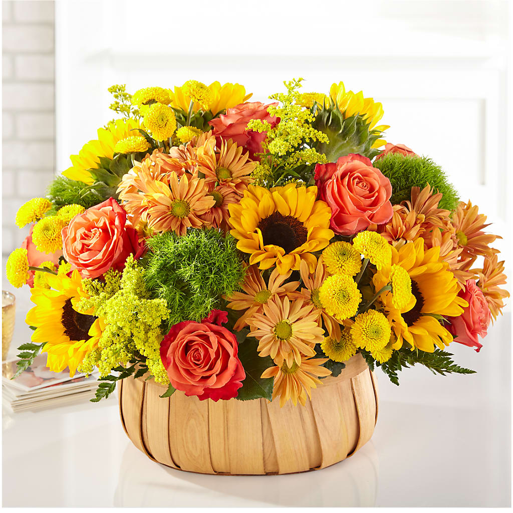 Harvest Sunflower Basket – FLOWER'S SAGE, Doral FL