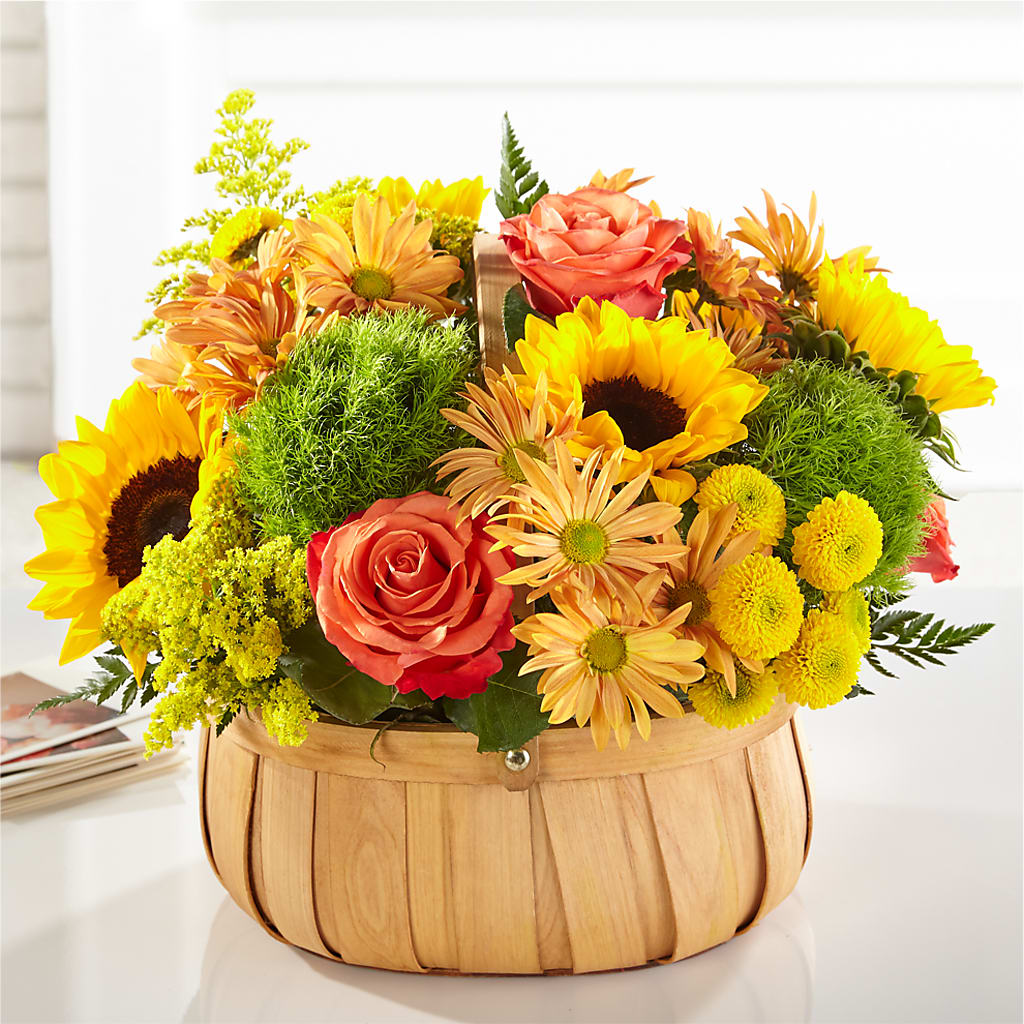 Harvest Sunflower Basket – FLOWER'S SAGE, Doral FL
