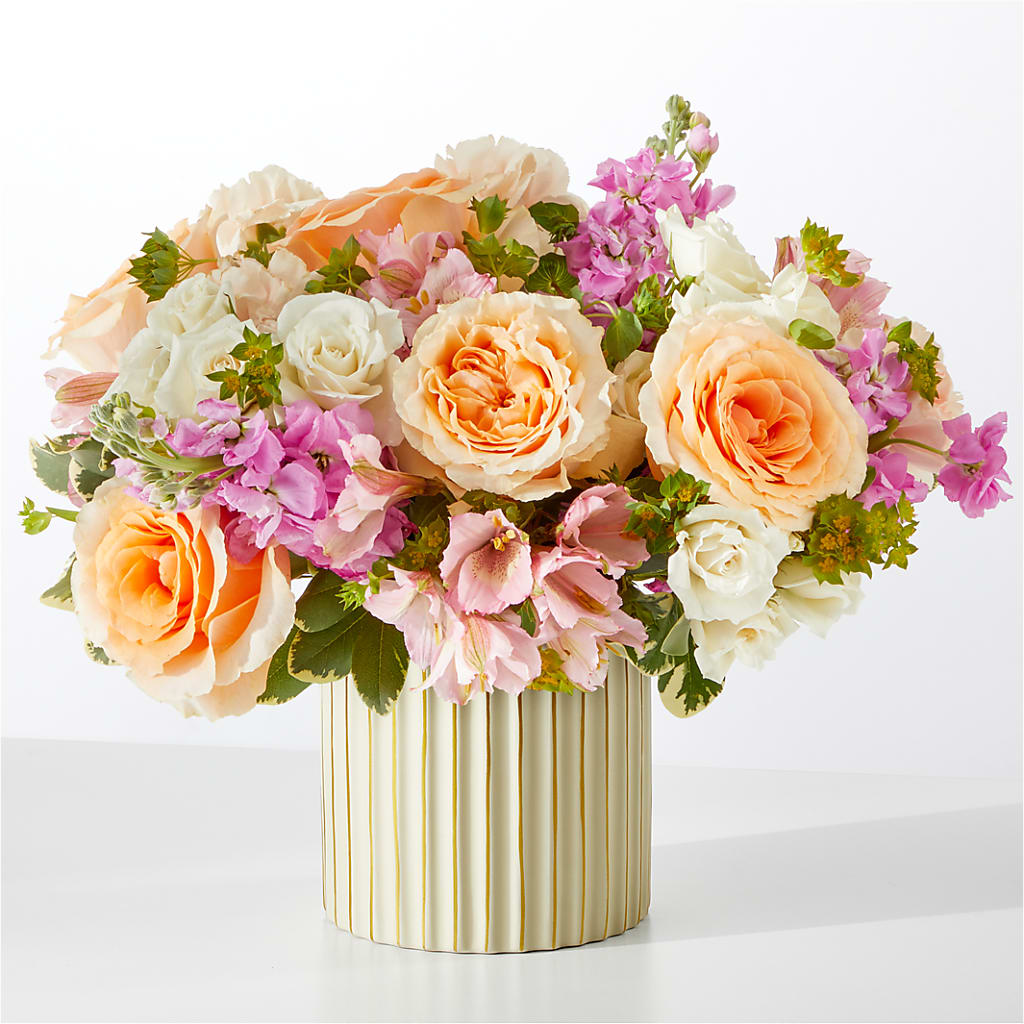 Paradise Bouquet with Ivory Vase – FLOWER'S SAGE, Doral FL