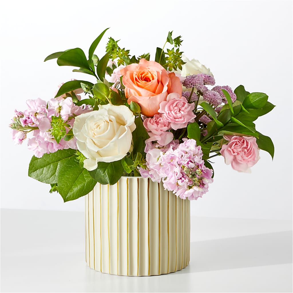 French Market Bouquet with Ivory Vase – FLOWER'S SAGE, Doral FL