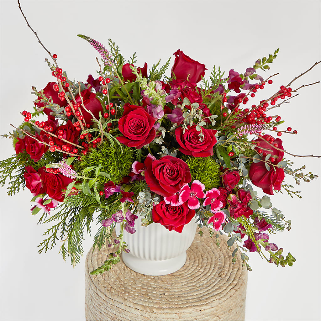 Big Red Bow Bouquet – FLOWER'S SAGE, Doral FL
