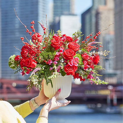 Big Red Bow Bouquet – FLOWER'S SAGE, Doral FL