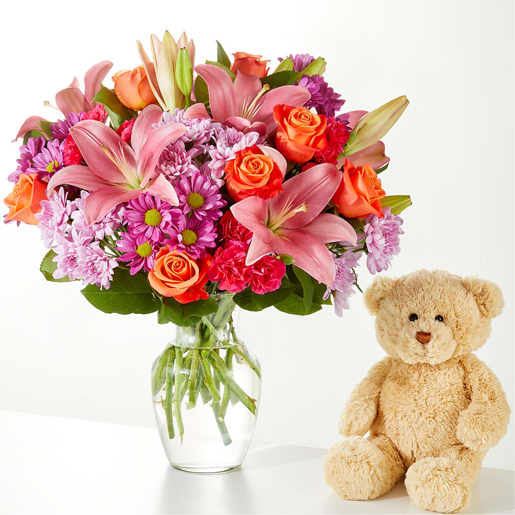 One and Only Bouquet and Bear Bundle – FLOWER'S SAGE, Doral FL