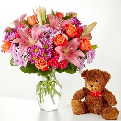 One and Only Bouquet and Bear Bundle – FLOWER'S SAGE, Doral FL