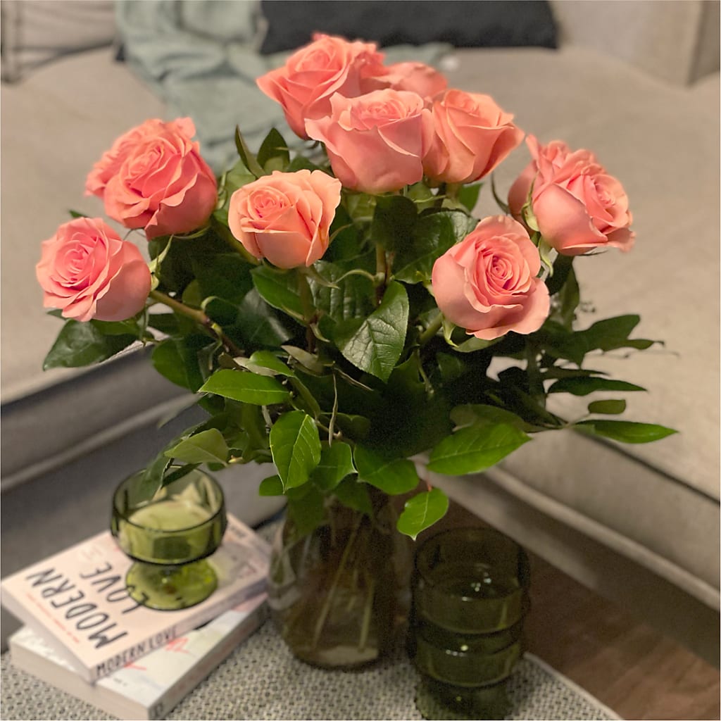 Long Stem Pink Rose Bouquet – FLOWER'S SAGE, Doral FL