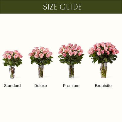 Long Stem Pink Rose Bouquet – FLOWER'S SAGE, Doral FL