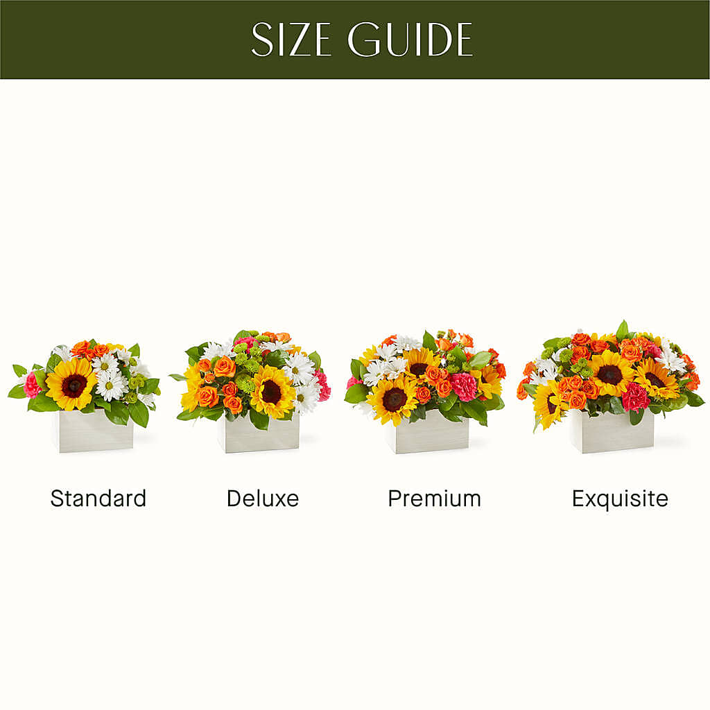 Sun-drenched Blooms Box Bouquet – FLOWER'S SAGE, Doral FL