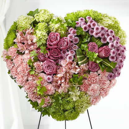 Heartwarming Standing Heart – FLOWER'S SAGE, Doral FL