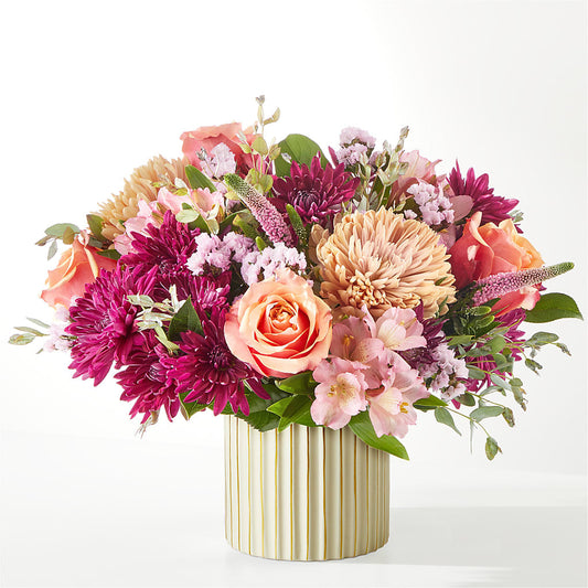 Berry Cobbler Bouquet with Ivory Vase – FLOWER'S SAGE, Doral FL