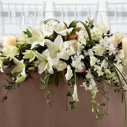 White Linen Arrangement – FLOWER'S SAGE, Doral FL