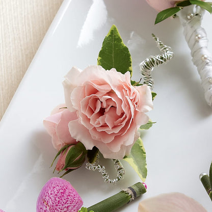 Pink Spray Rose Boutonniere – FLOWER'S SAGE, Doral FL