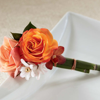 Sunset Dream Boutonniere – FLOWER'S SAGE, Doral FL