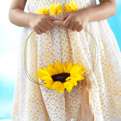 Sweet Sunshine Flower Girl Bouquet – FLOWER'S SAGE, Doral FL