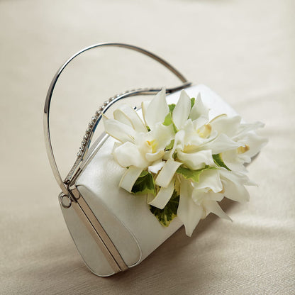 White Purse Decor – FLOWER'S SAGE, Doral FL
