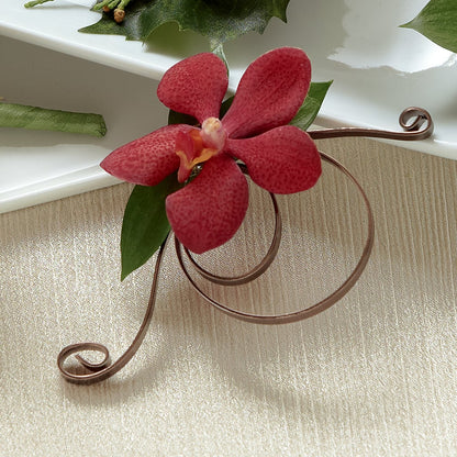 Red Mokara Boutonniere – FLOWER'S SAGE, Doral FL